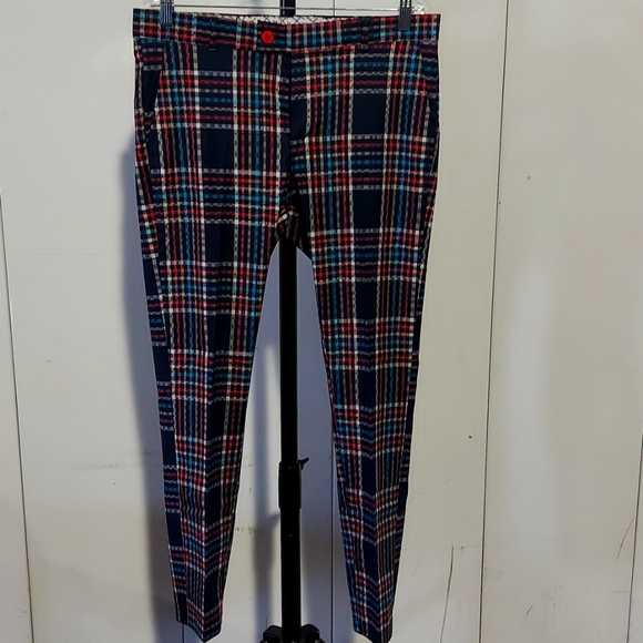 DJ Plus Skinny Plaid Pants - Picture 1 of 10